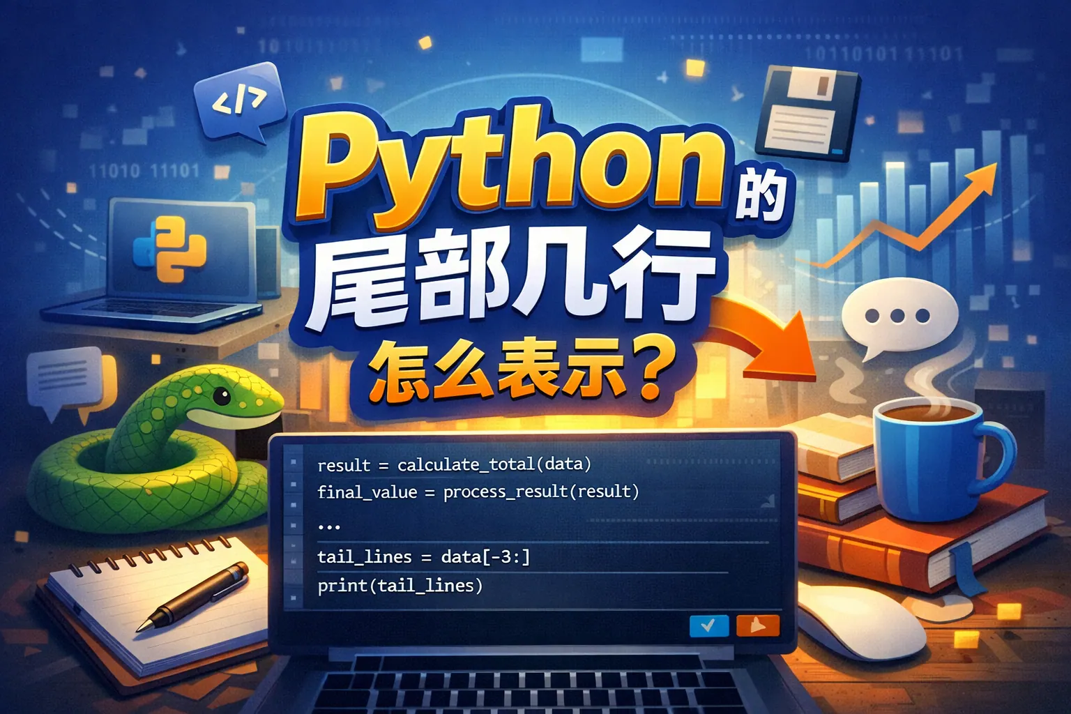 python的尾部几行怎么表示