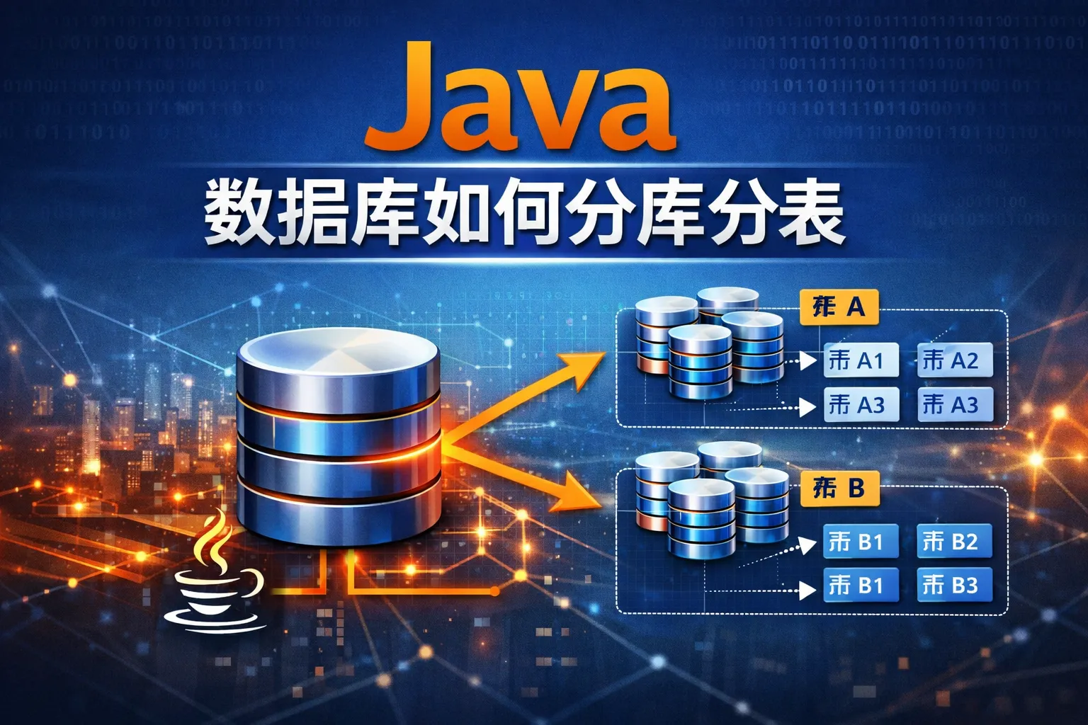 java数据库如何分库分表