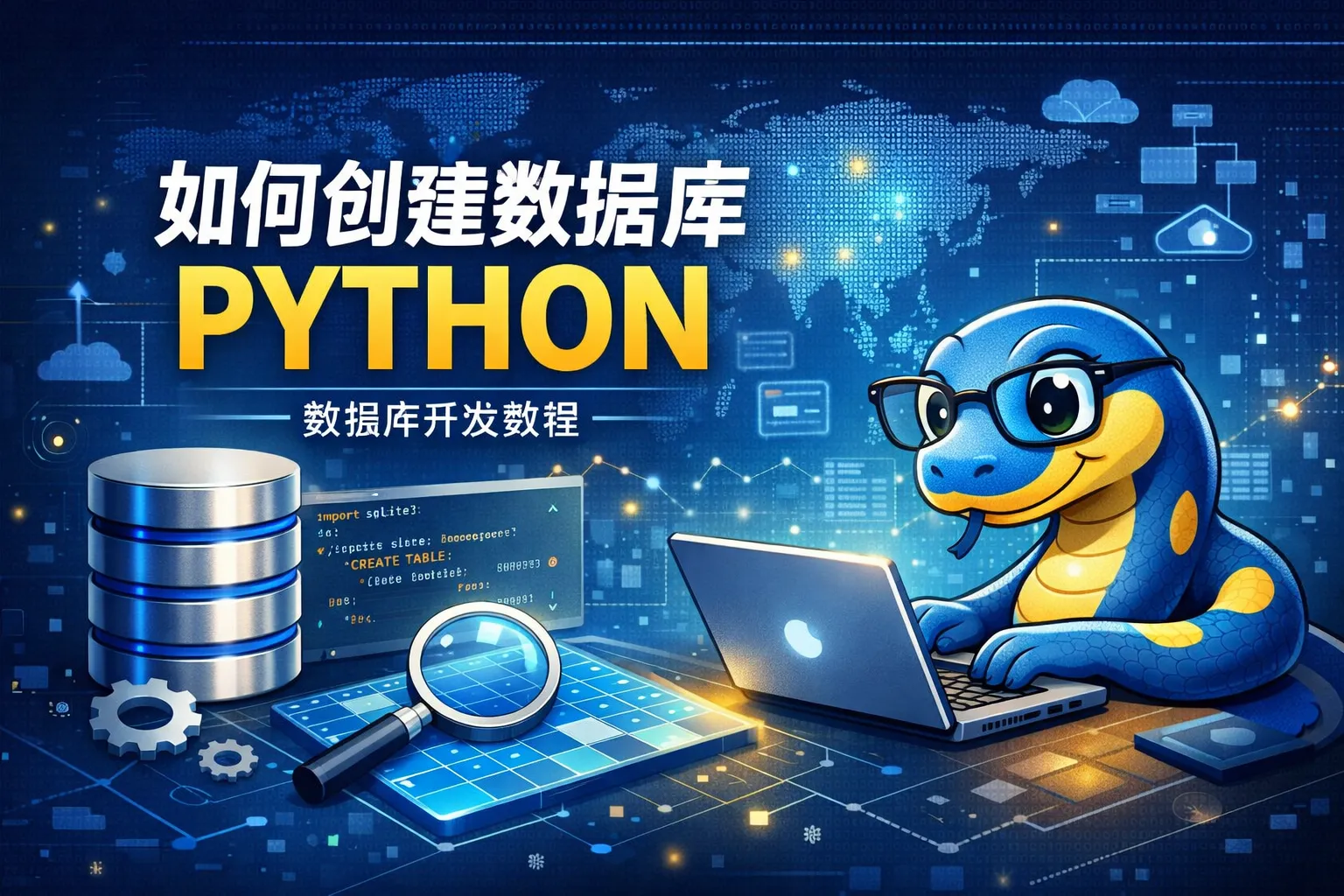 如何创建数据库python