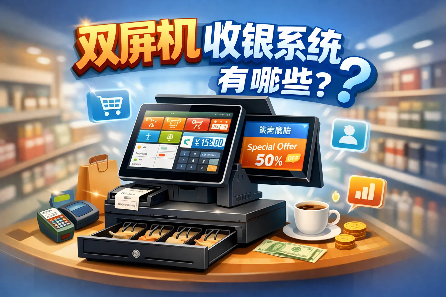 双屏机收银系统有哪些