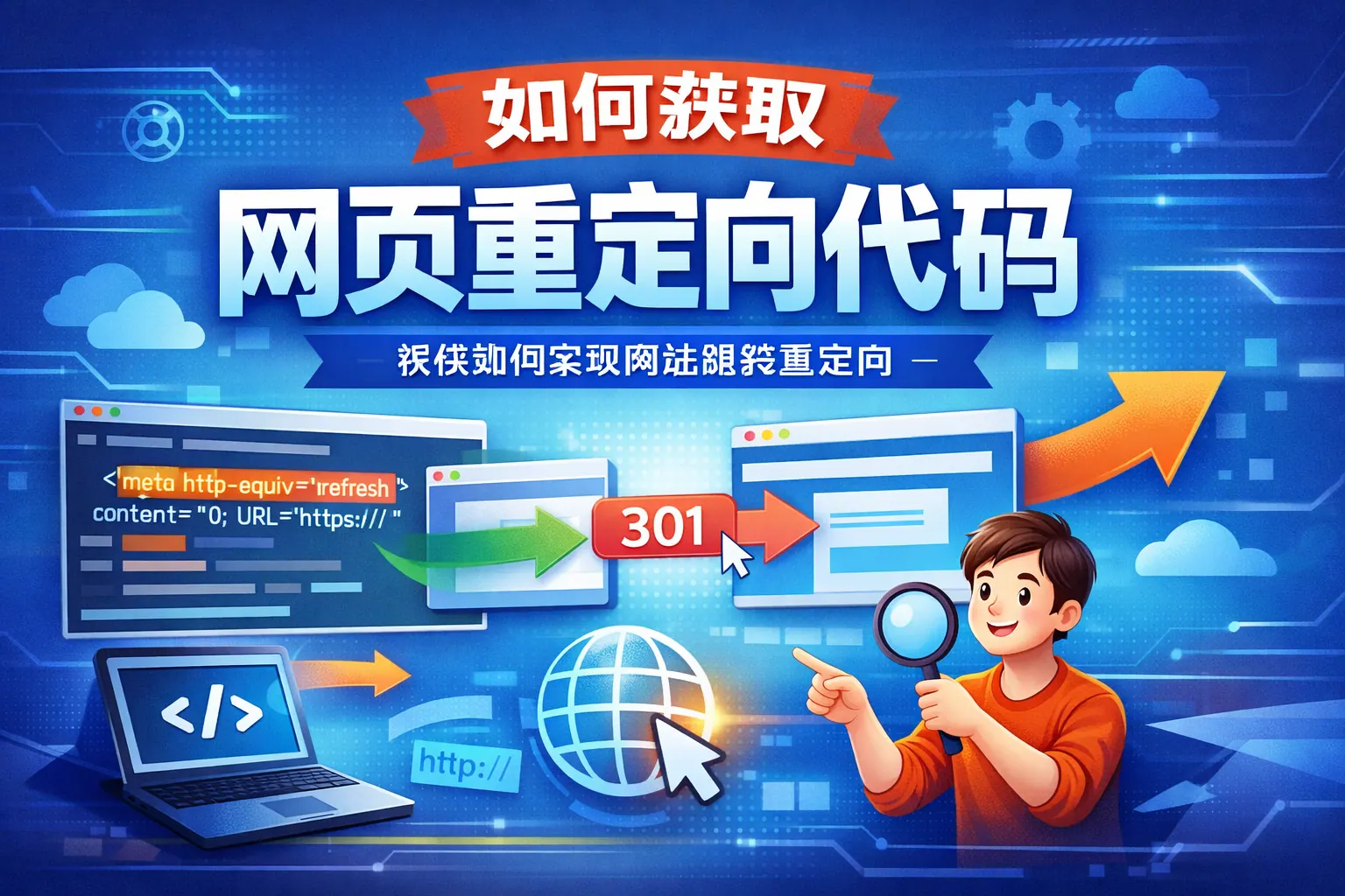 如何获取网页重定向代码