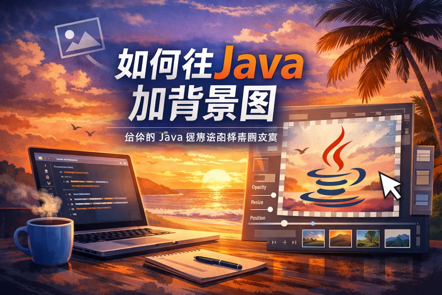 如何往java加背景图
