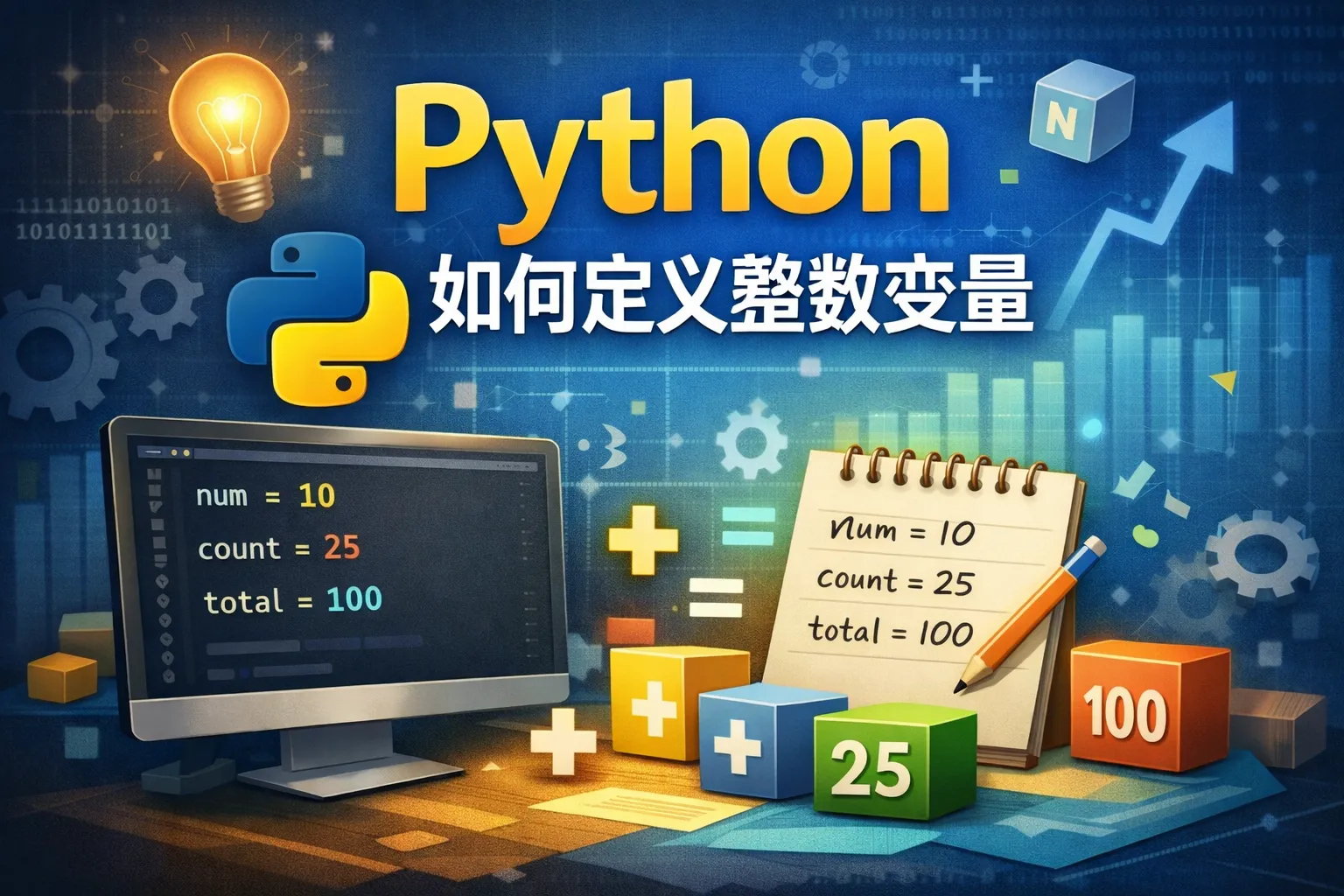 python如何定义整数变量