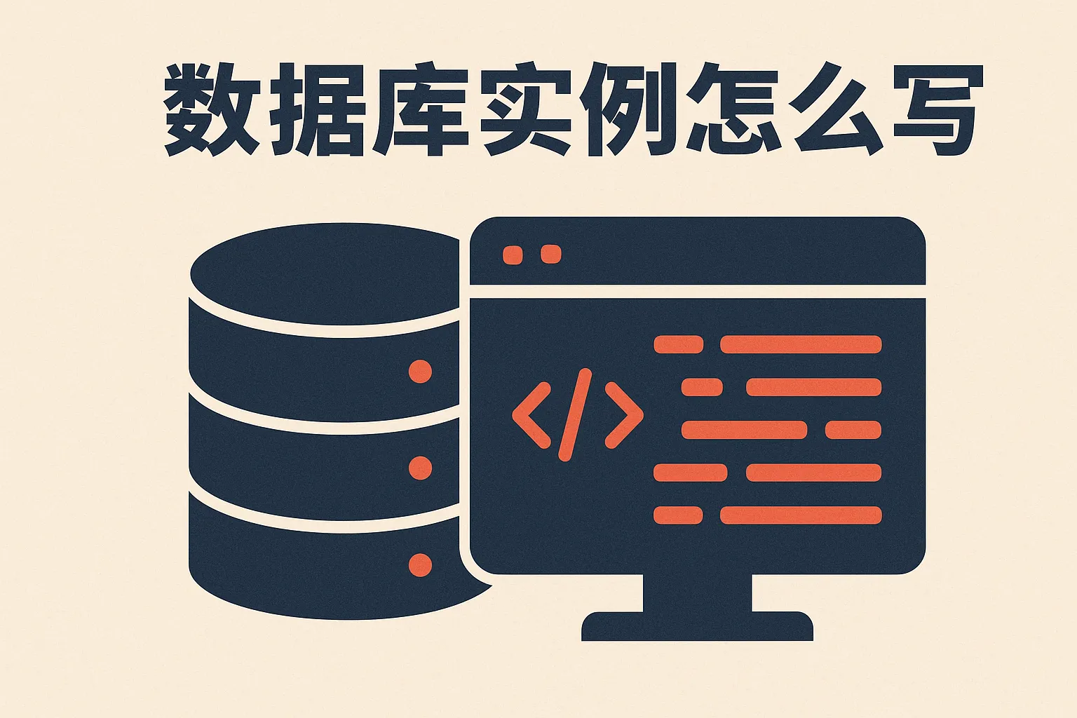 数据库实例怎么写的
