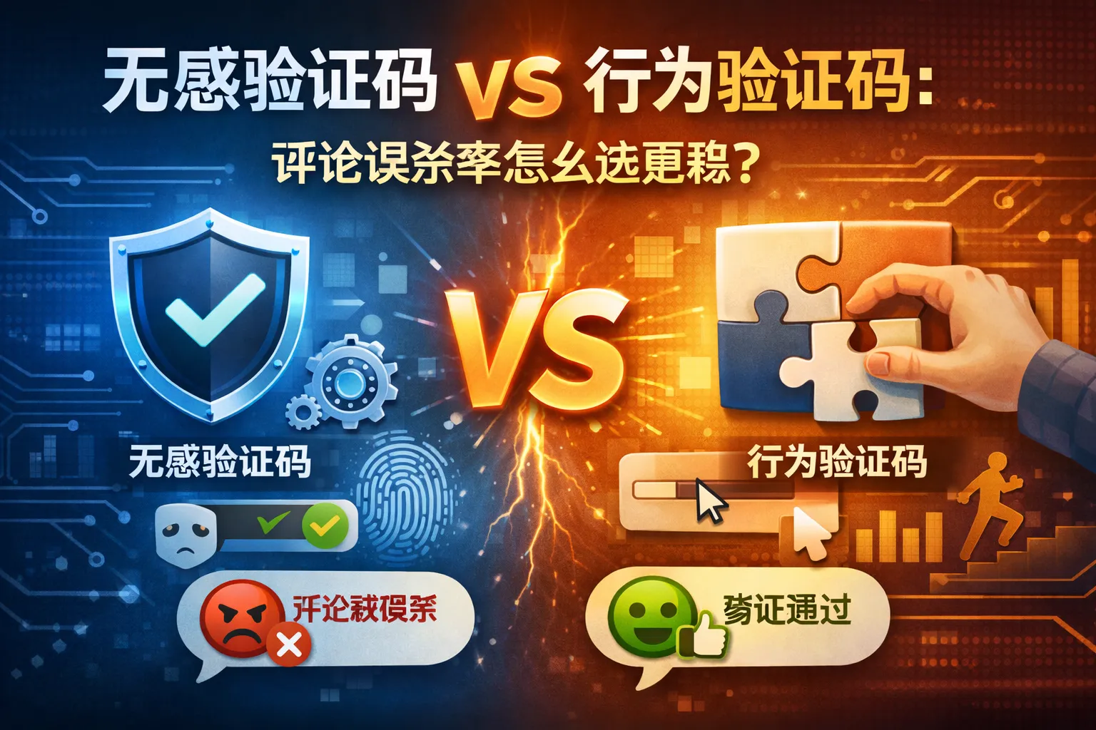无感验证码vs行为验证码:评论误杀率怎么选更稳?