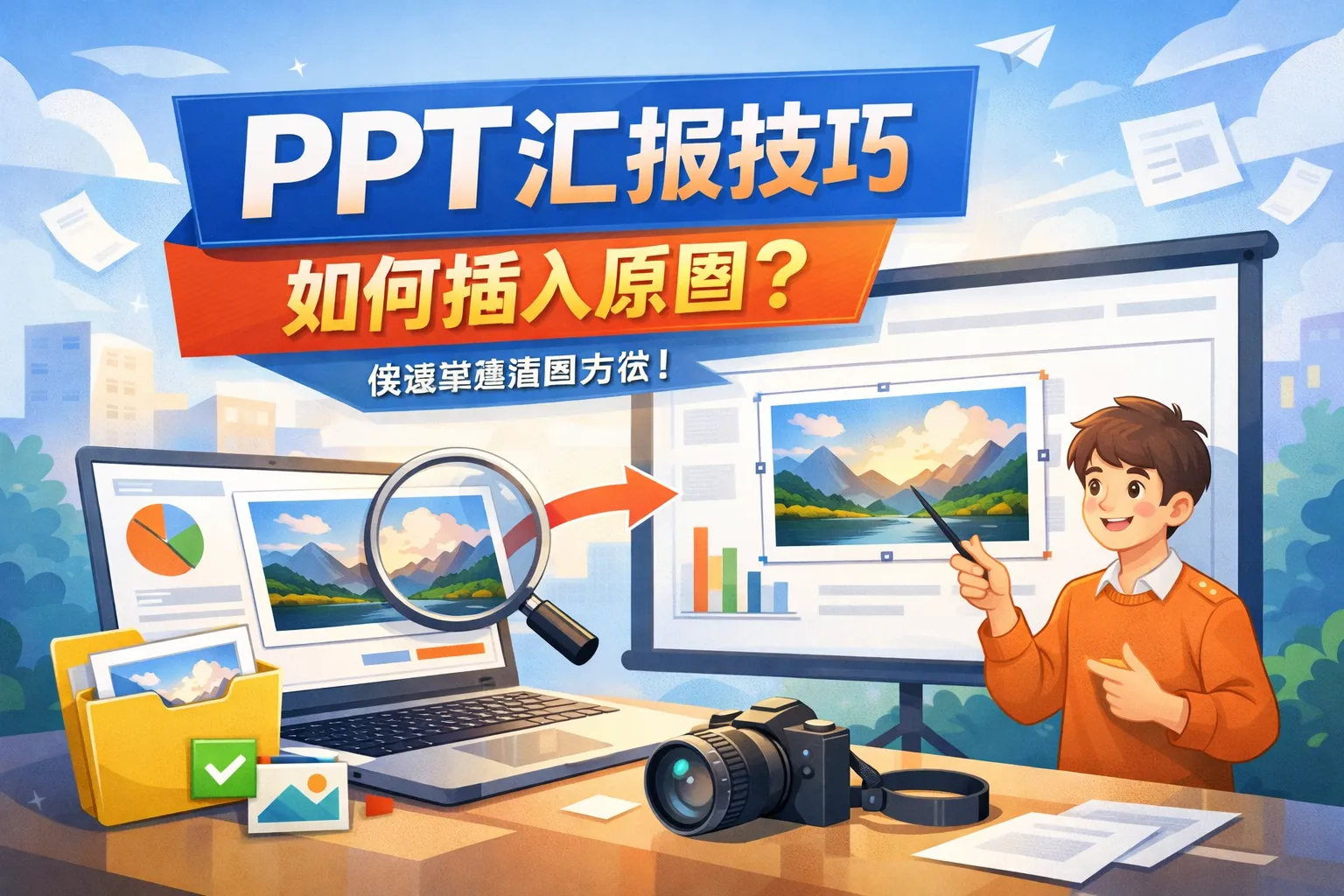 ppt汇报如何插入原图