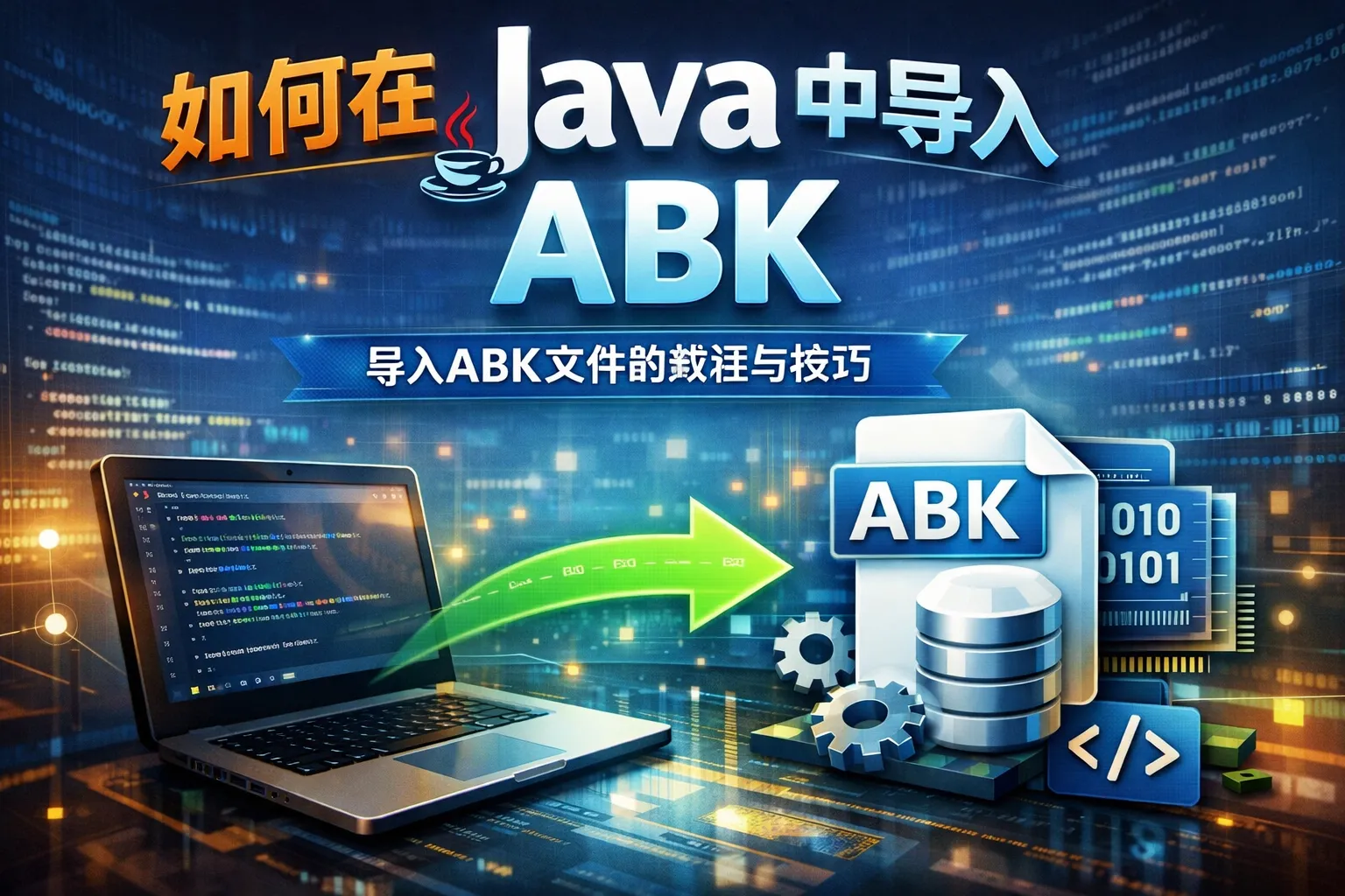如何在java中导入abk