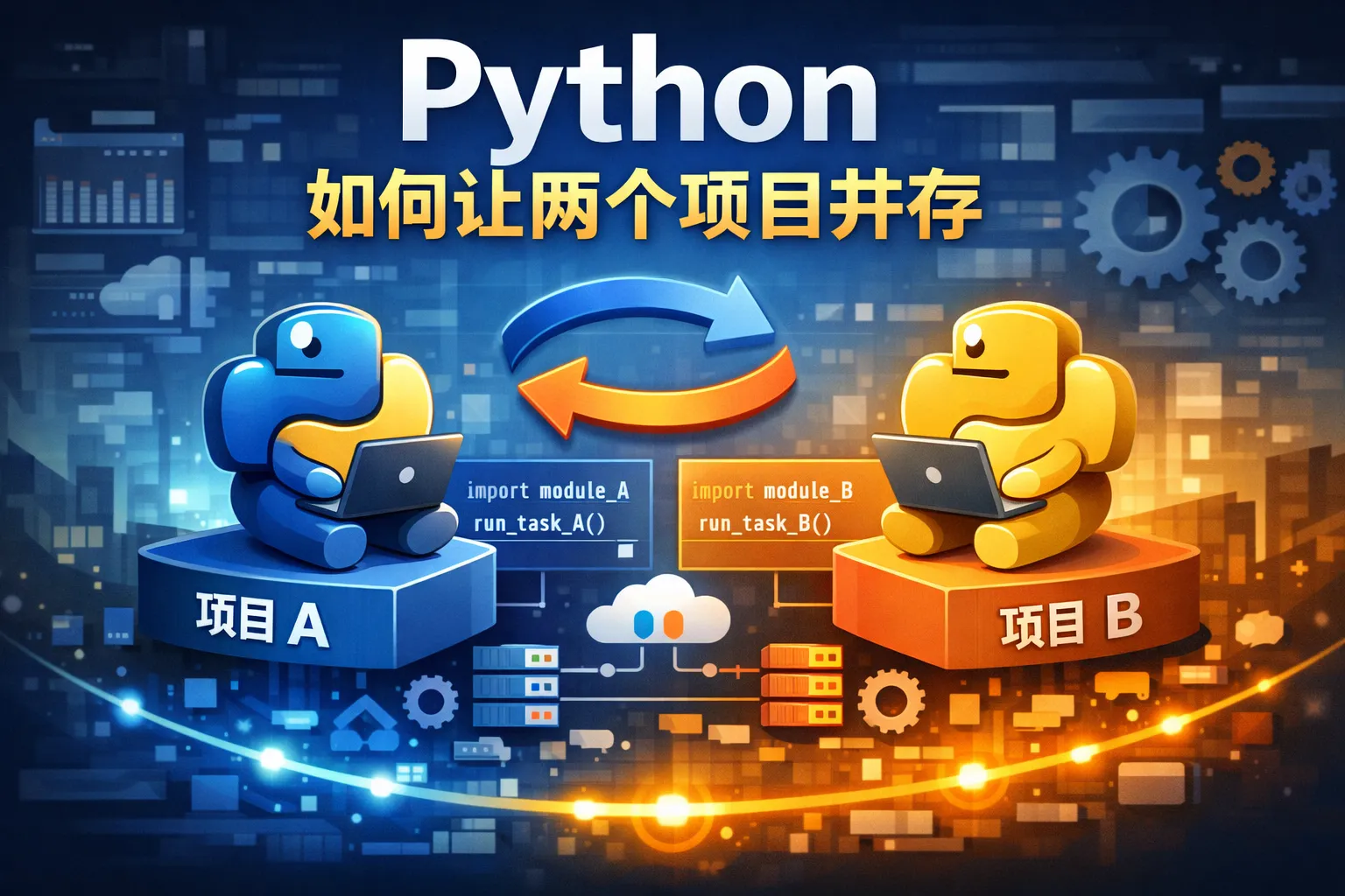 python如何让两个项目并存