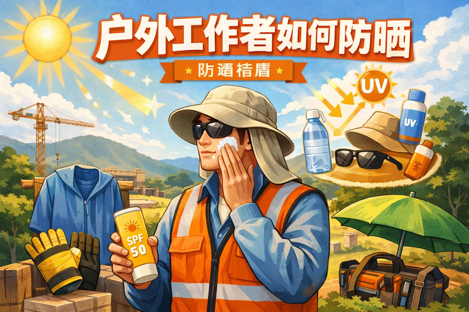 户外工作者如何防晒