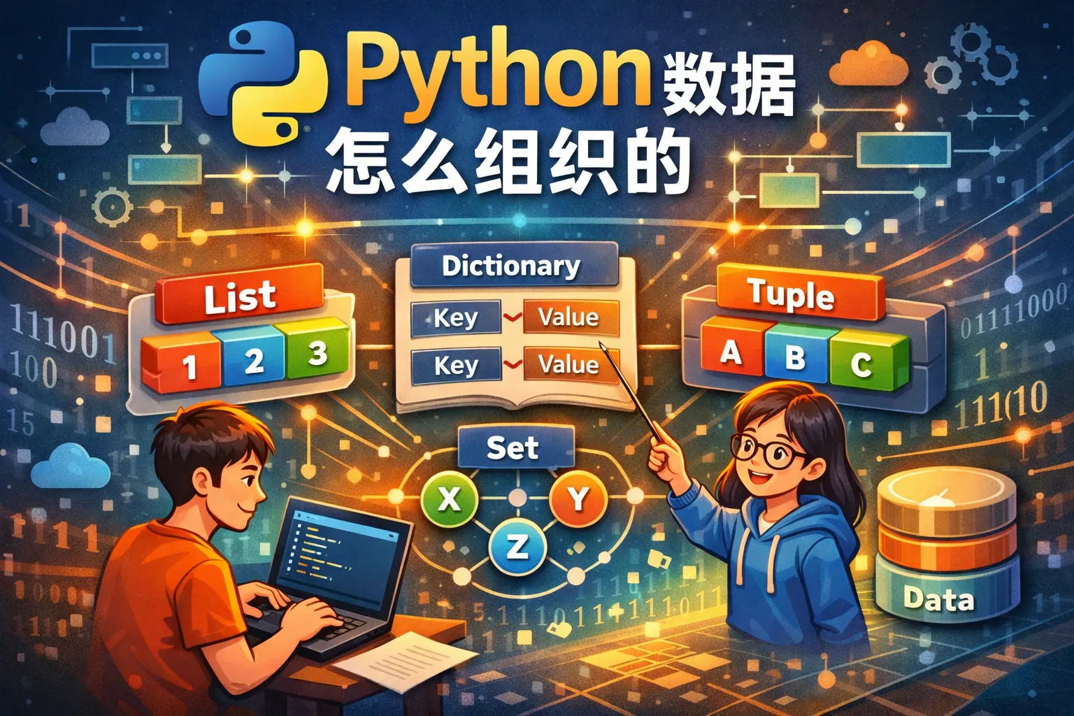python数据怎么组织的