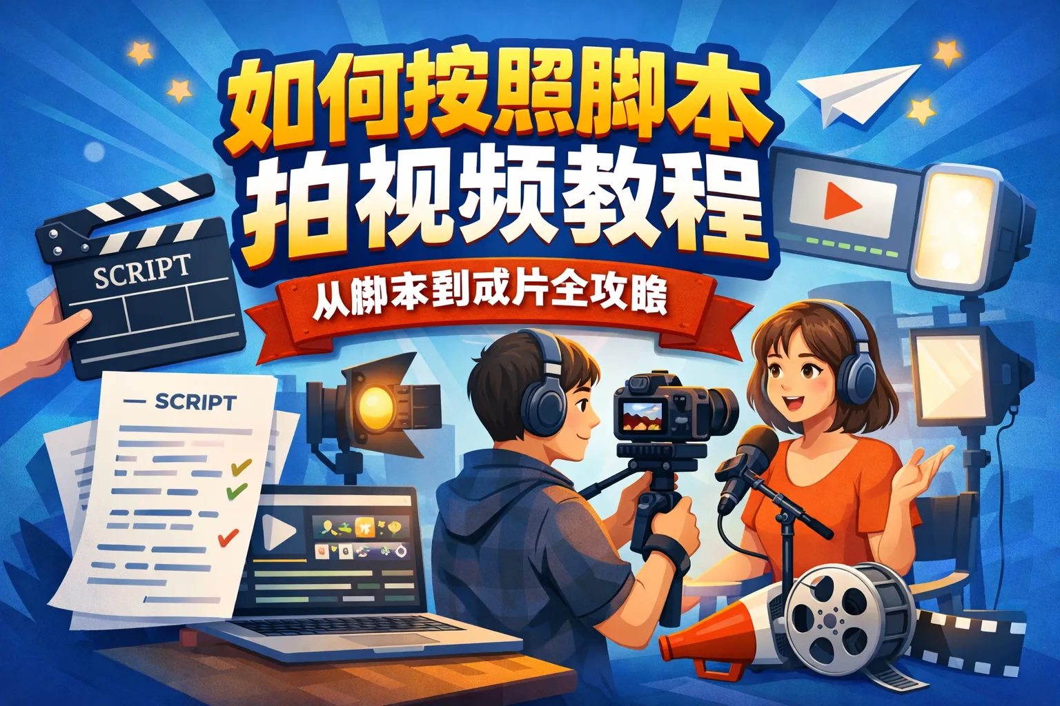 如何按照脚本拍视频教程