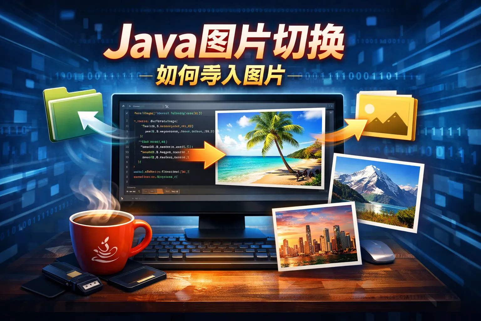 java图片切换如何导入图片