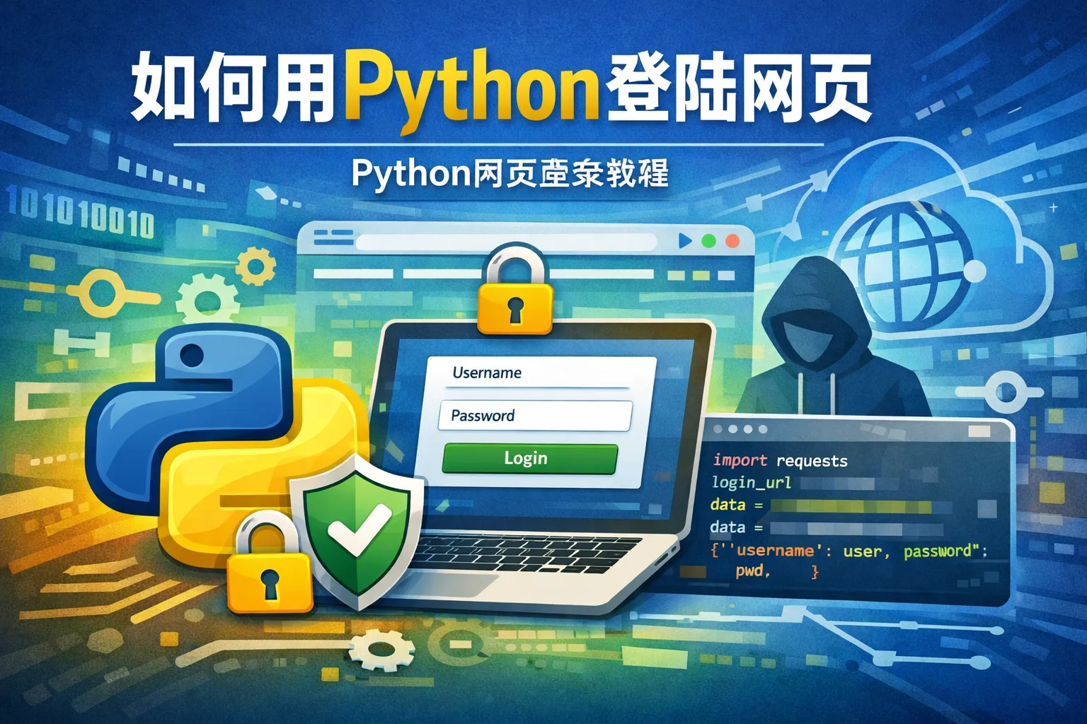 如何用python登陆网页登陆