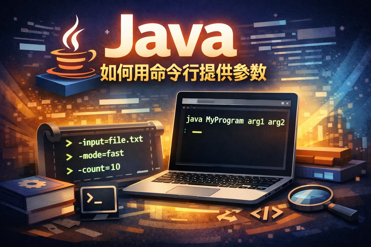 java如何用命令行提供参数