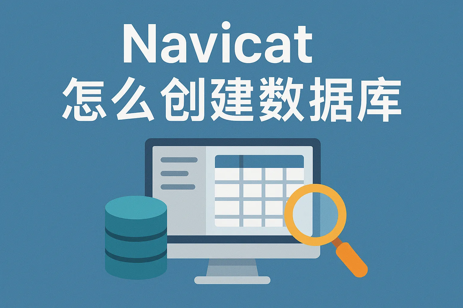 navicat怎么创建数据库