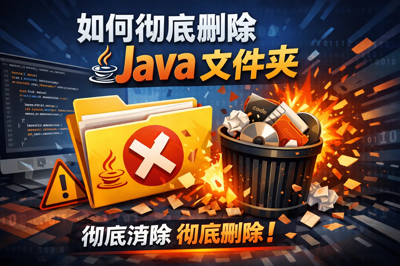如何彻底删除java文件夹