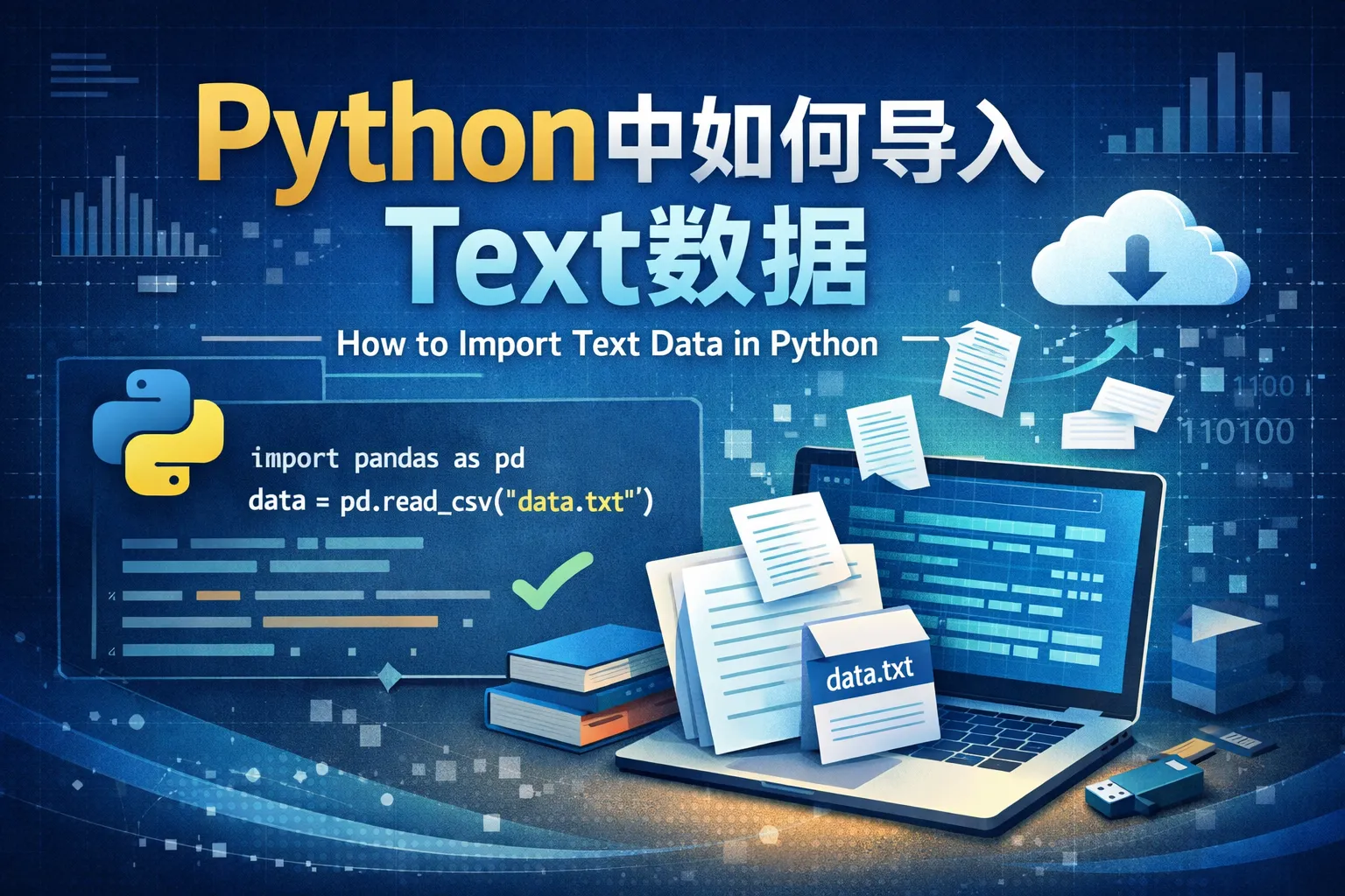 Python中如何导入text数据