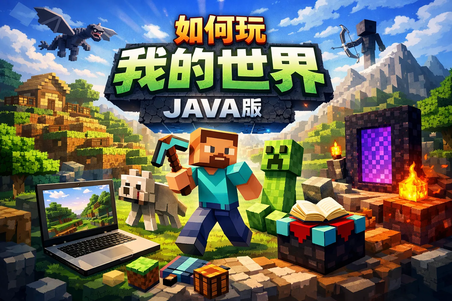 如何玩我的世界java 版