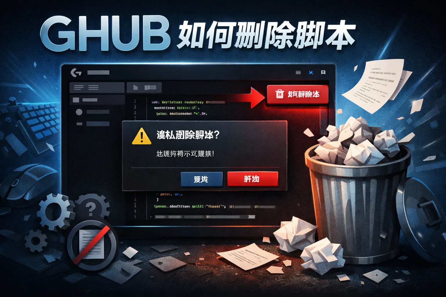 GHUB如何删除脚本