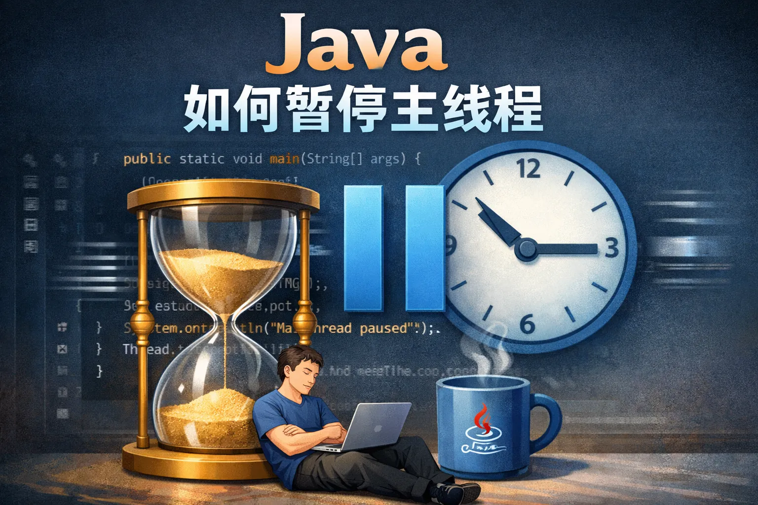 java如何暂停主线程