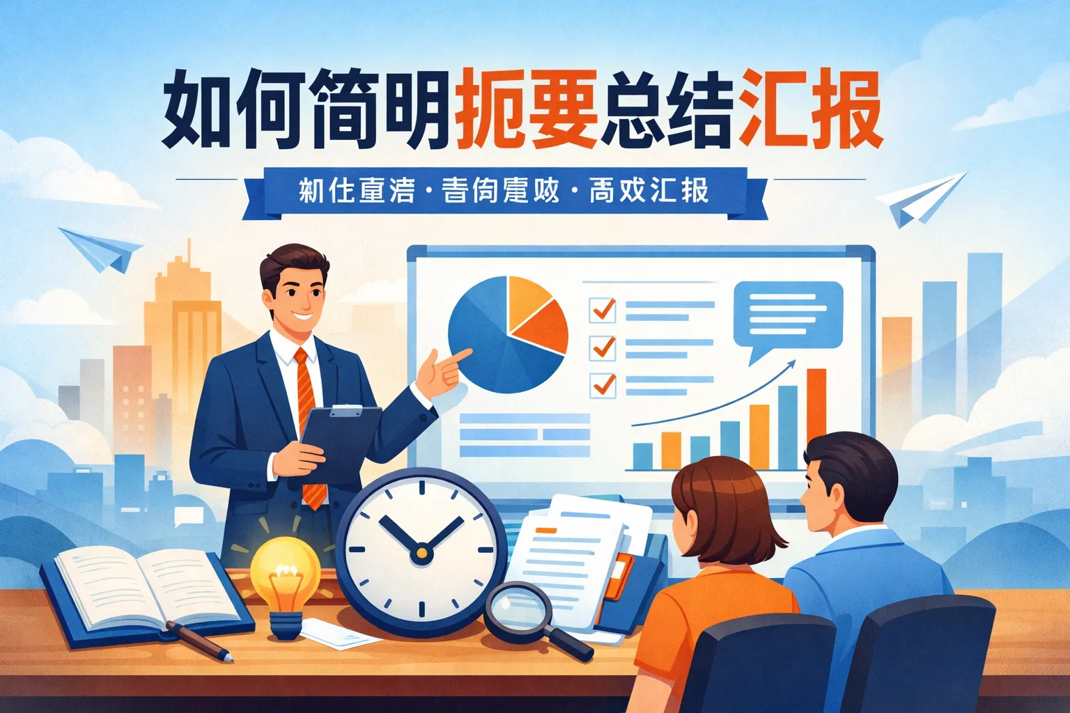 如何简明扼要总结汇报