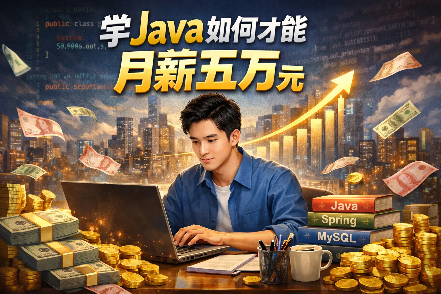 学java如何才能月薪五万