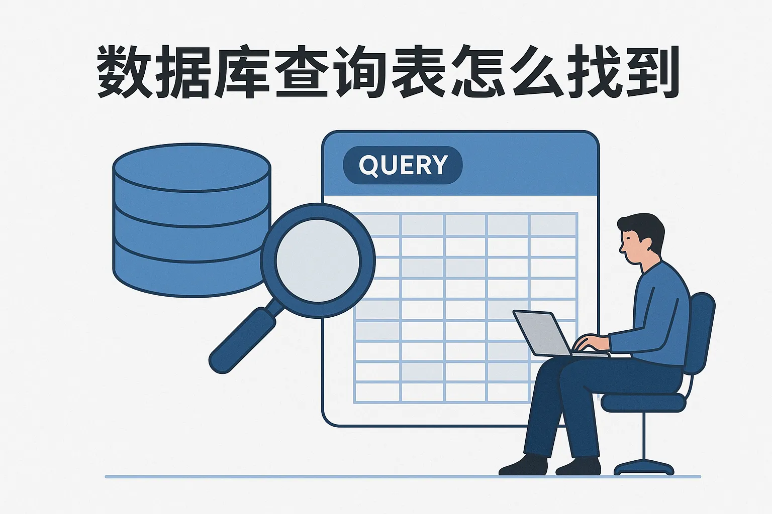 数据库查询表怎么找到