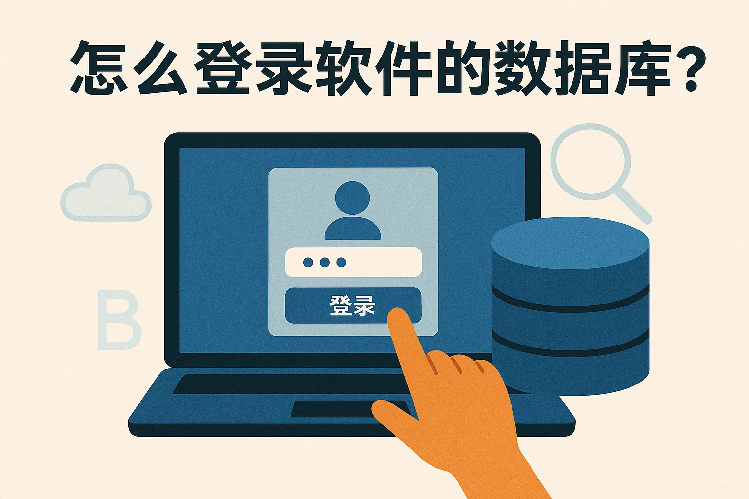 怎么登录软件的数据库