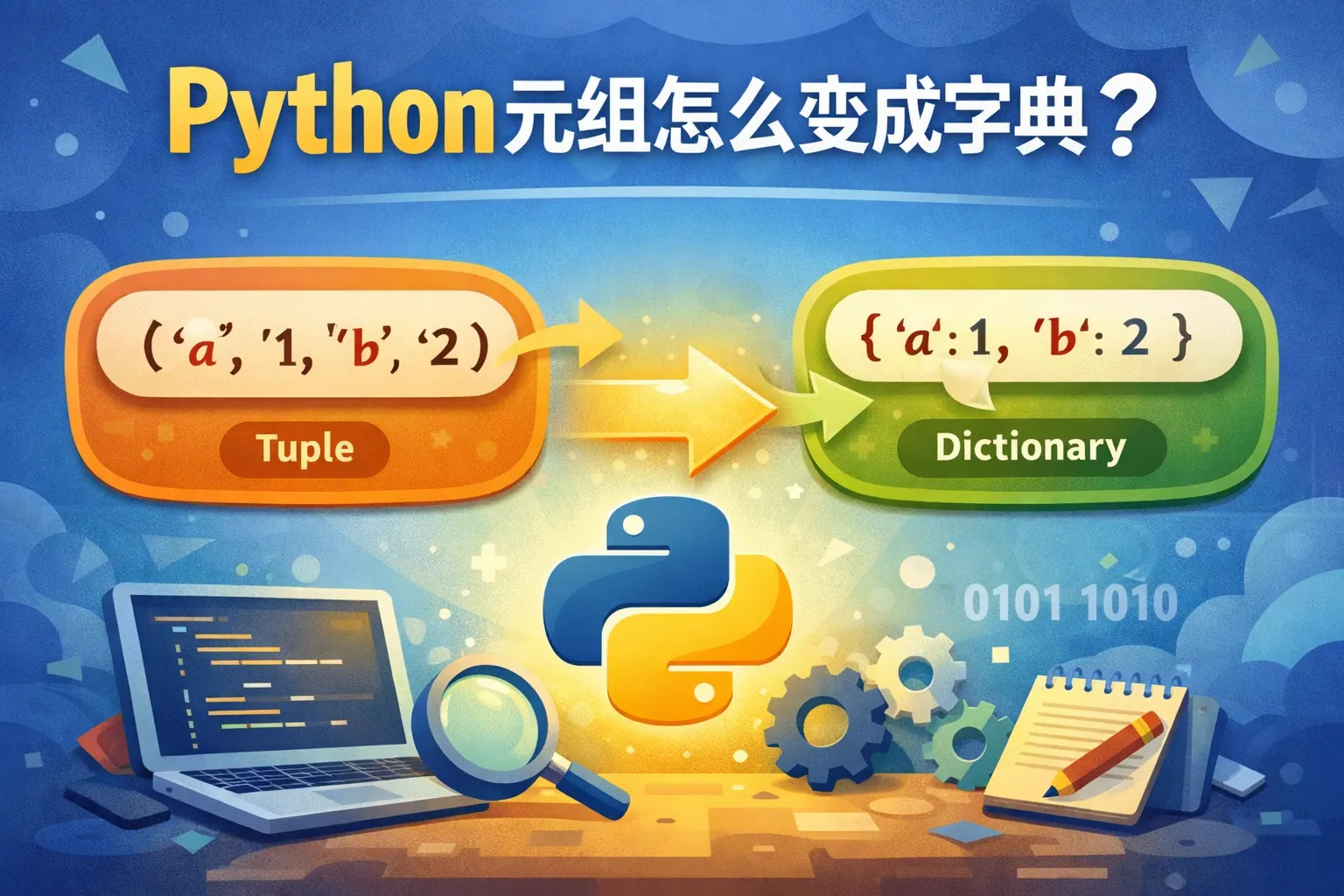 python元组怎么变成字典