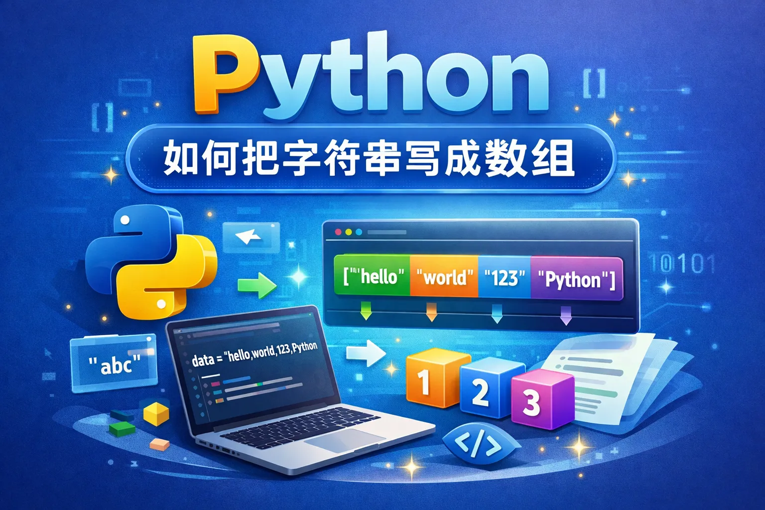 python如何把字符串写成数组