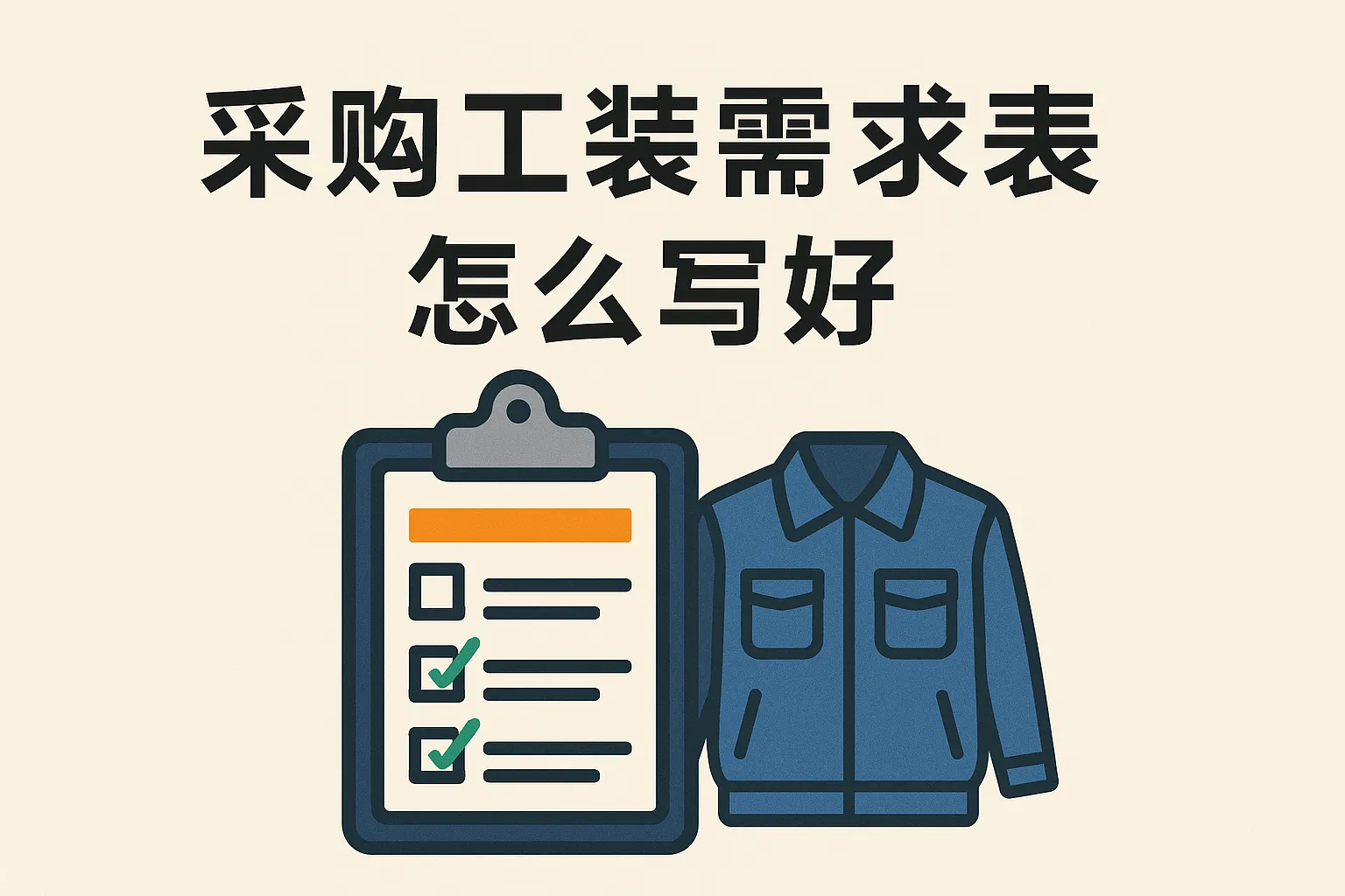 采购工装需求表怎么写好
