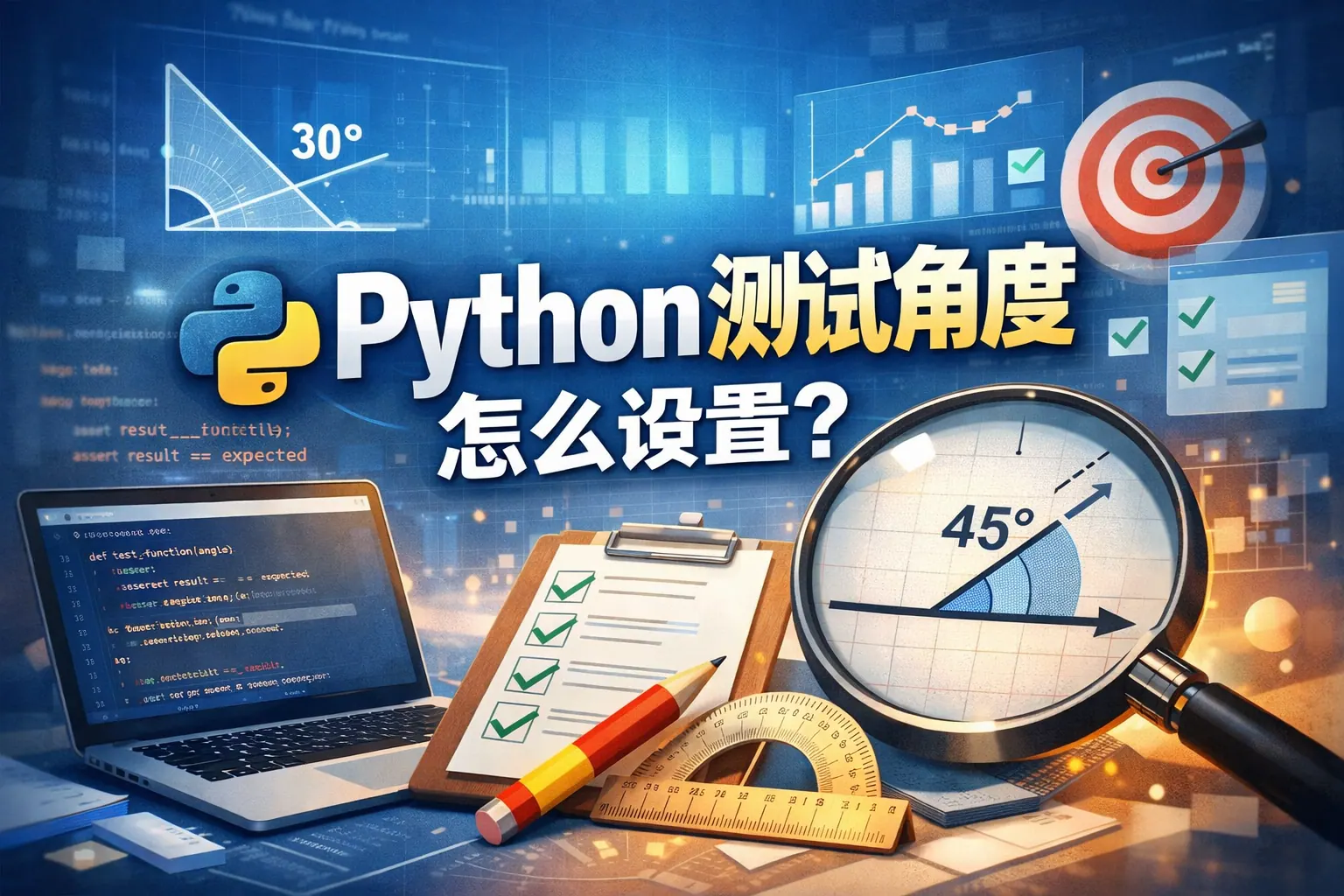 python测试角度怎么设置