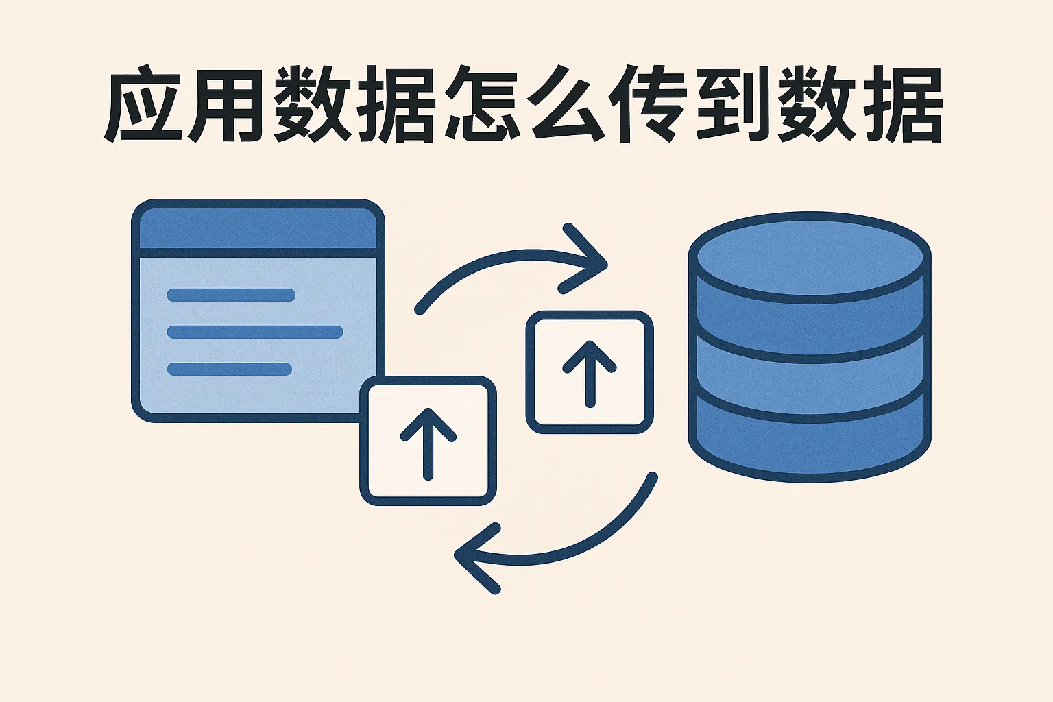应用数据怎么传到数据库