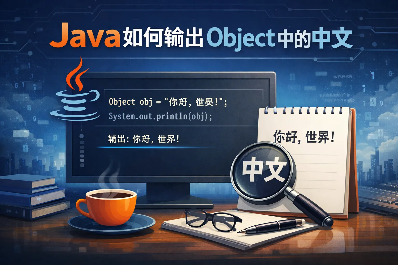 java如何输出object中的中文