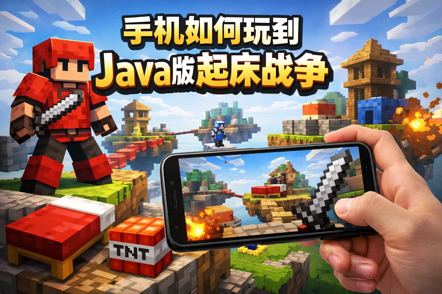 手机如何玩到java版起床战争