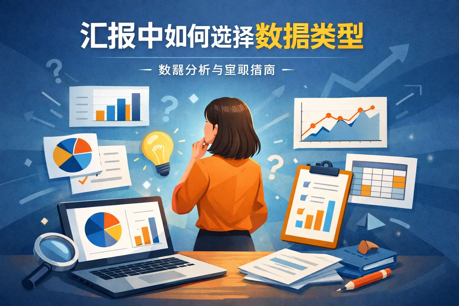 汇报中如何选择数据类型