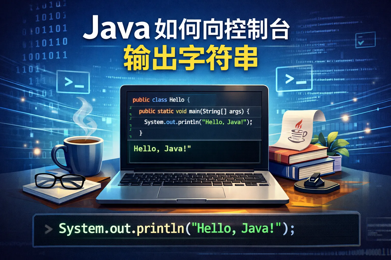 java如何向控制台输出字符串