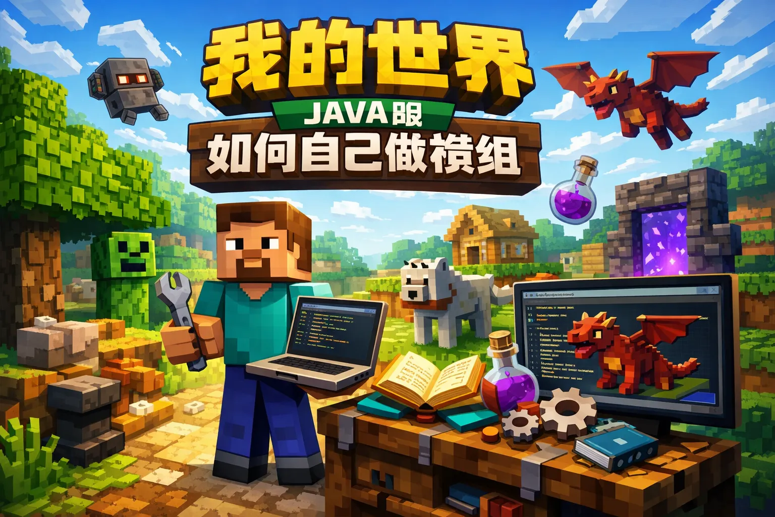 我的世界java版如何自己做模组