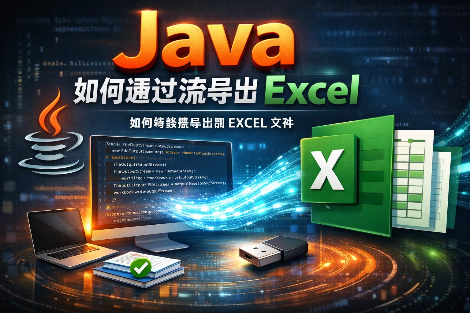 java如何通过流导出execl