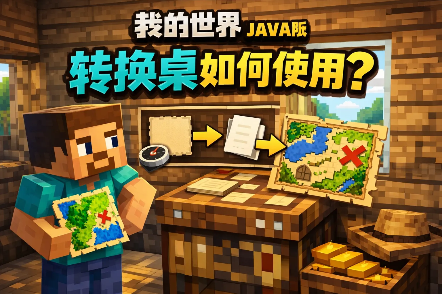 我的世界java版转换桌如何使用