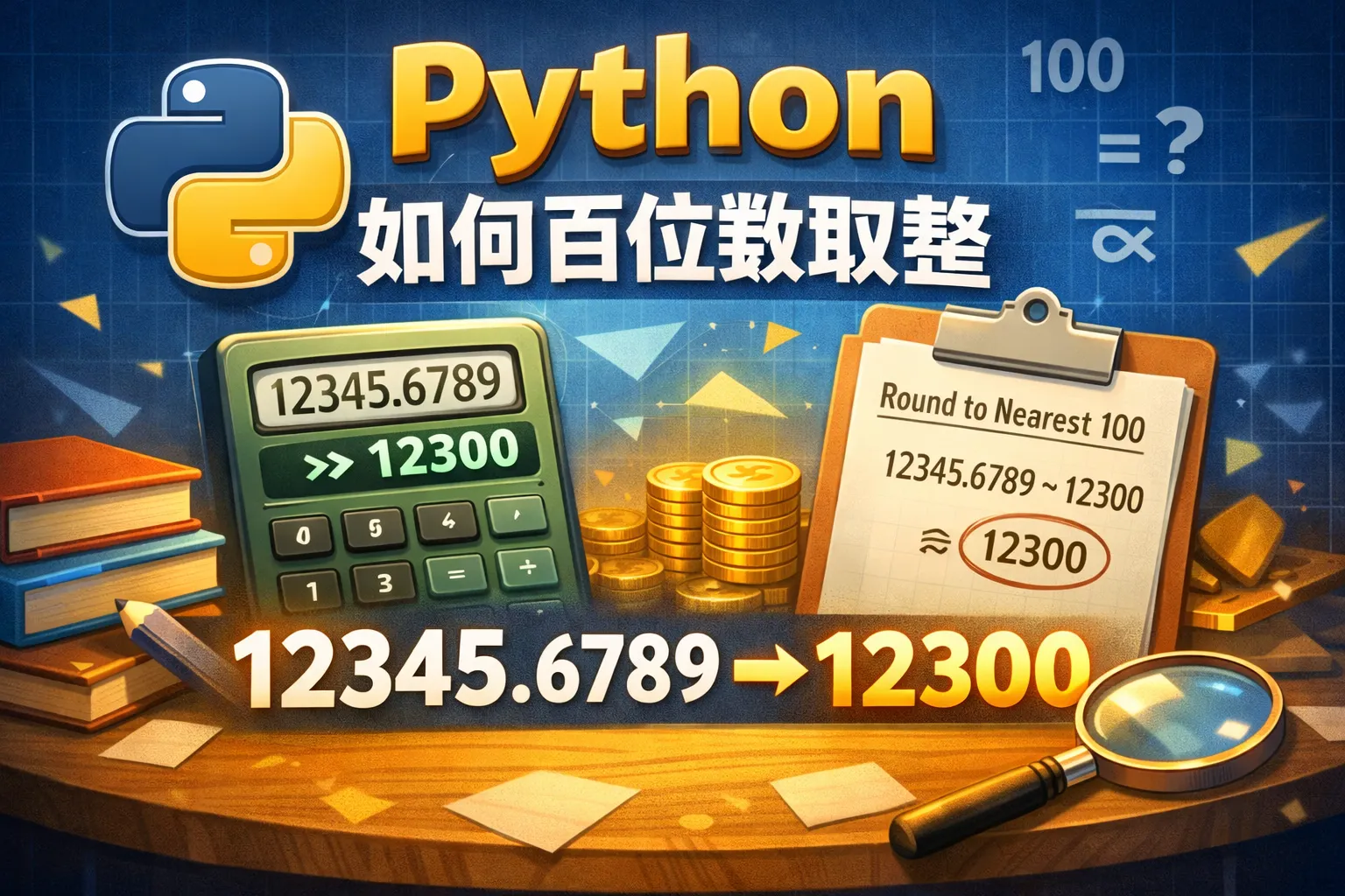 python如何百位数取整
