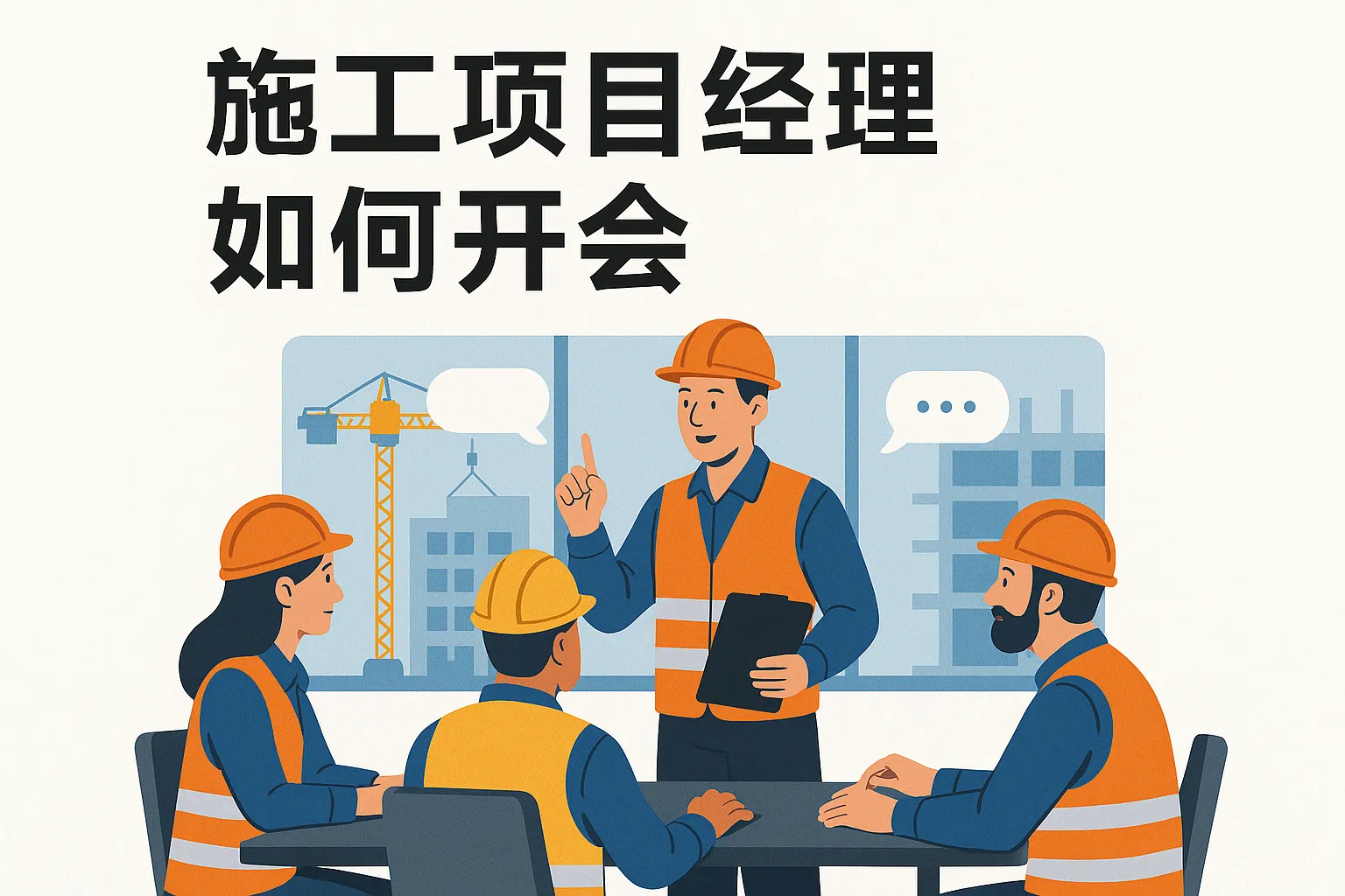 施工项目经理如何开会