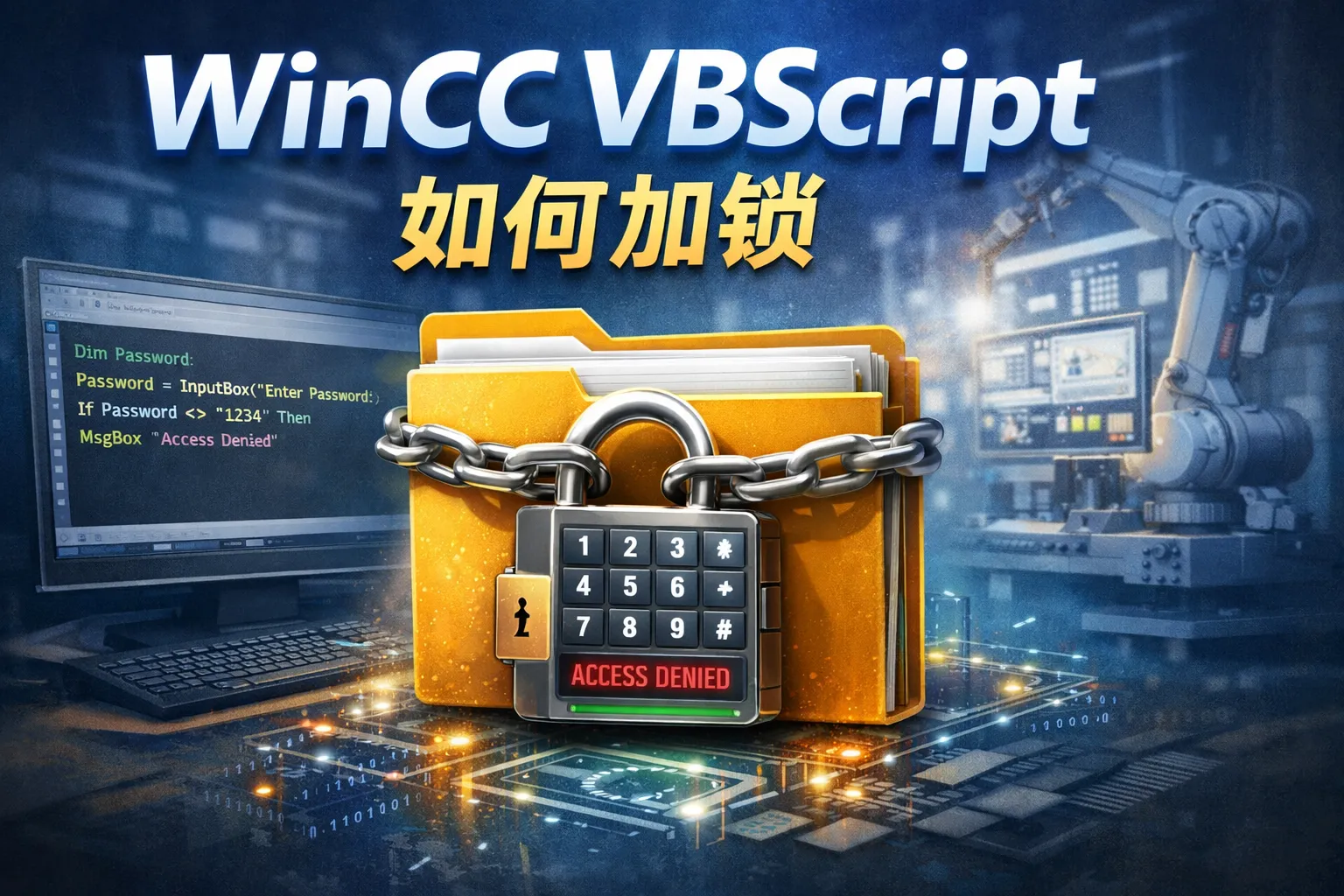 winccvbs脚本如何加锁