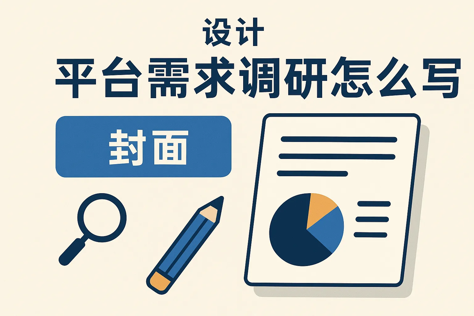 设计平台需求调研怎么写