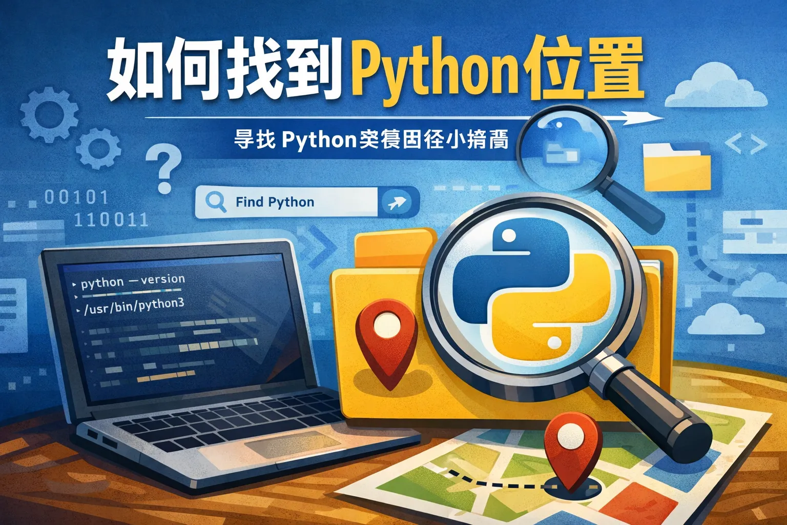 如何找到python的位置