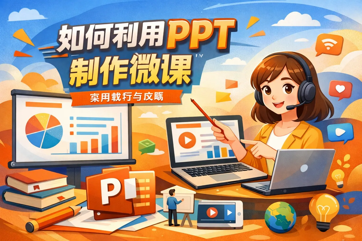 如何利用ppt制作微课