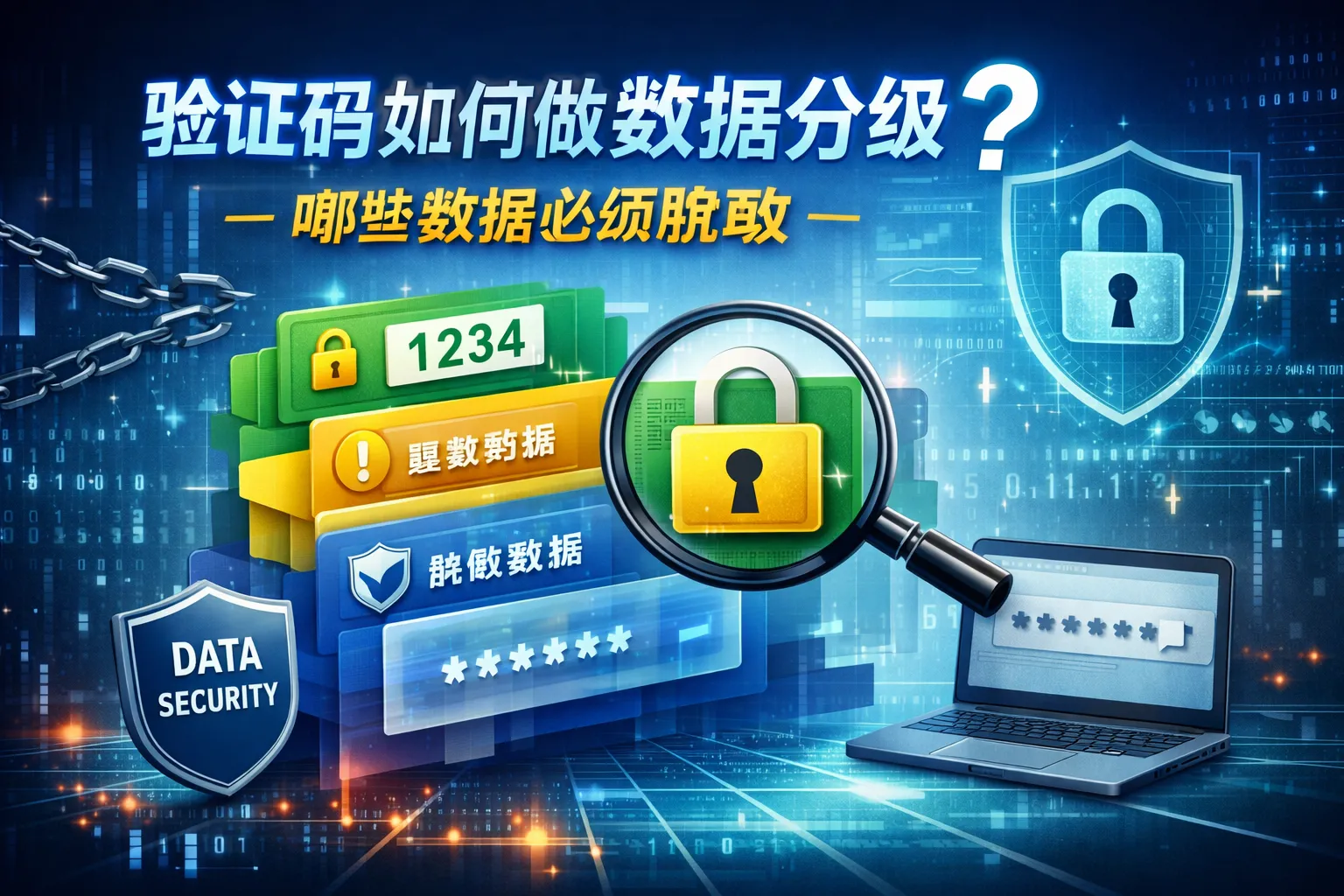 验证码如何做数据分级?哪些数据必须脱敏