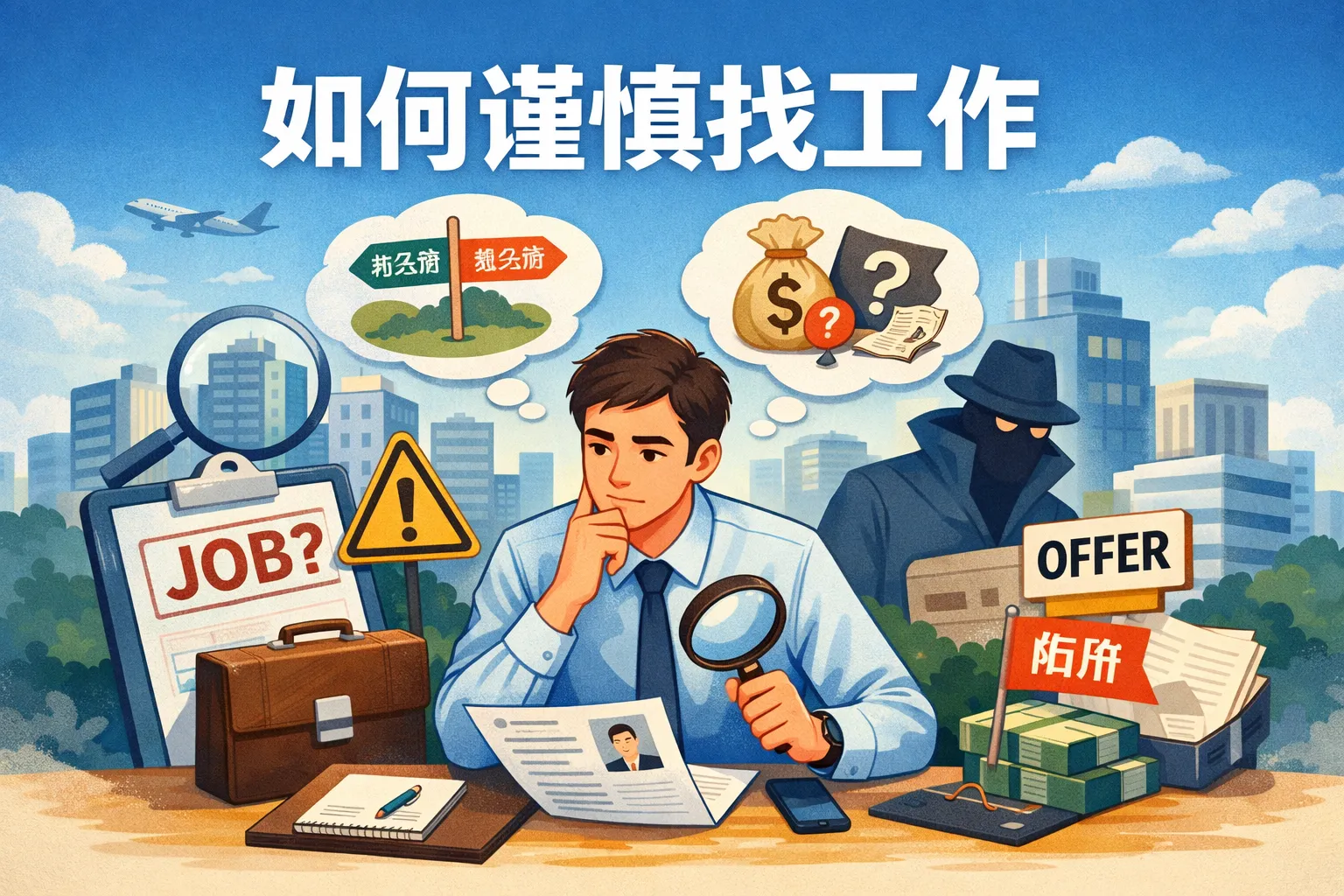 如何谨慎找工作