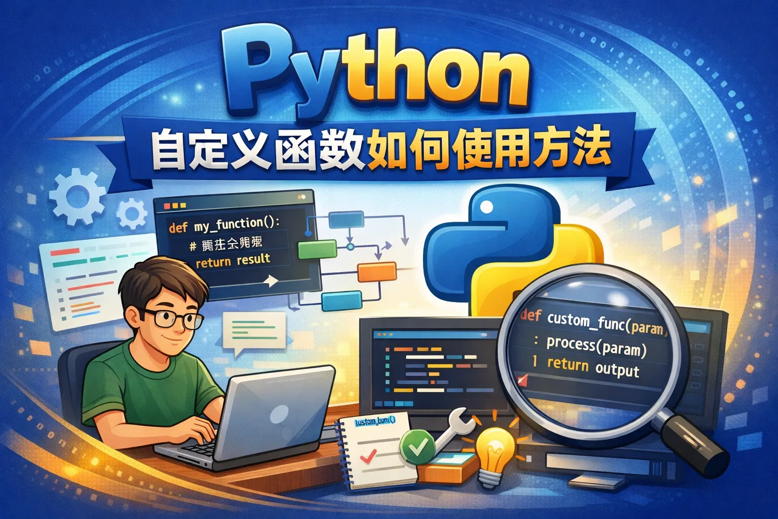 python自定义函数如何使用方法