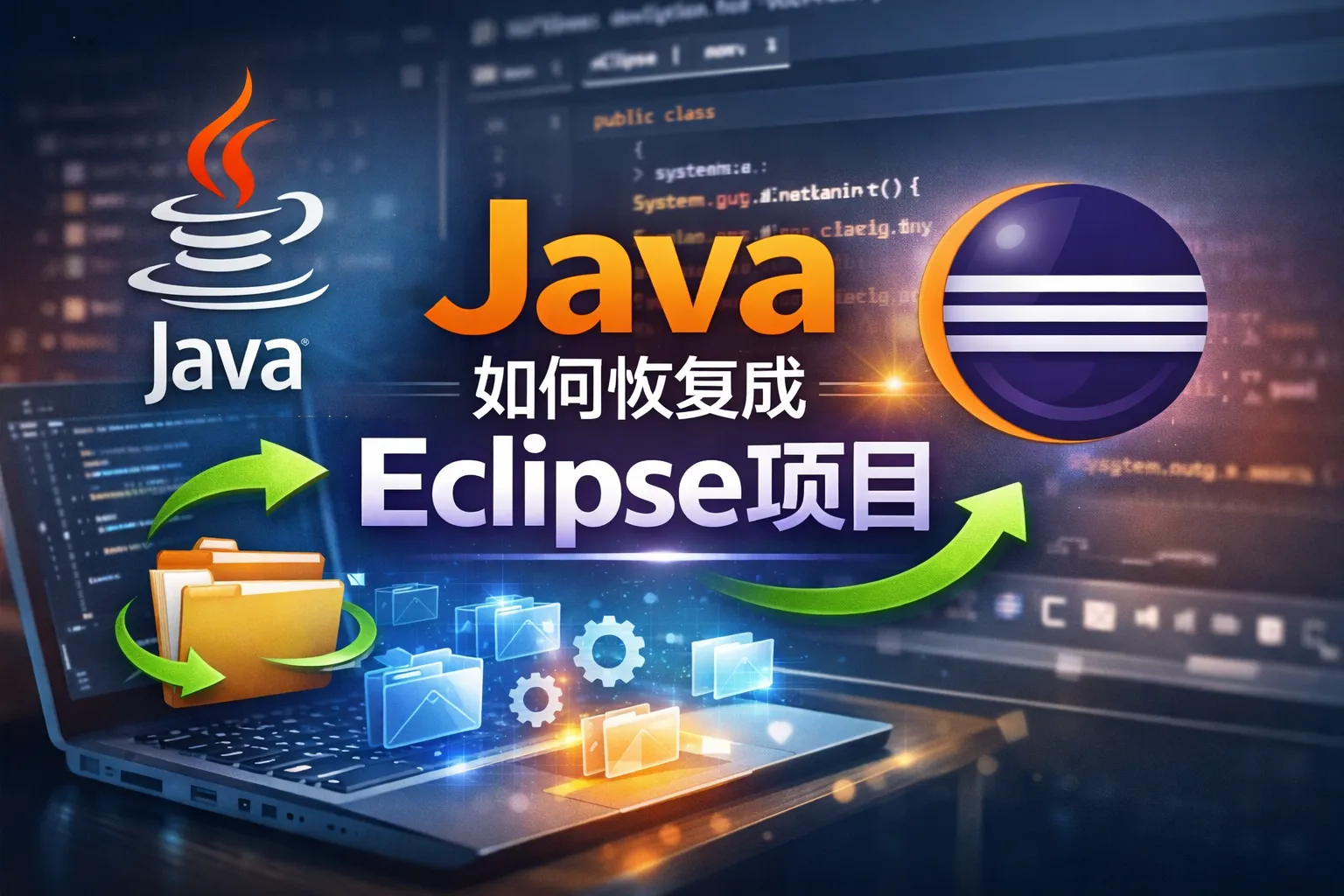 java如何恢复成eclipse项目